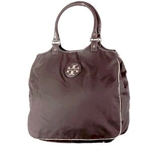 Tory Burch large brown nylon tote